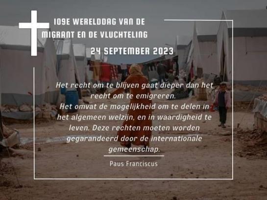 werelddag migrant/vluchteling